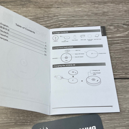 Yealink VCM36-W Package, беспроводной микрофонный массив 